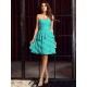 Gorgeous Sweetheart Ruched Sleeveless Short Chiffon Bridesmaid Dresses
