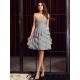 Gorgeous Sweetheart Ruched Sleeveless Short Chiffon Bridesmaid Dresses