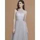 Charming Halter Sleeveless Ruffles Tulle Bridesmaid Dresses