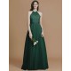 Charming Halter Sleeveless Ruffles Tulle Bridesmaid Dresses