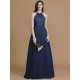 Charming Halter Sleeveless Ruffles Tulle Bridesmaid Dresses
