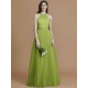 Charming Halter Sleeveless Ruffles Tulle Bridesmaid Dresses