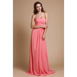 Gorgeous Sweetheart Sleeveless Ruffles Chiffon Long Bridesmaid Dresses