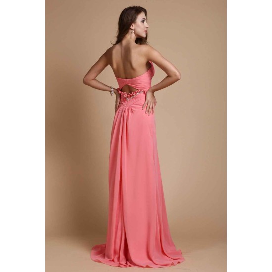 Gorgeous Sweetheart Sleeveless Ruffles Chiffon Long Bridesmaid Dresses