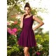 Charming One Shoulder Pleats Sleeveless Short Chiffon Bridesmaid Dresses