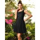 Charming One Shoulder Pleats Sleeveless Short Chiffon Bridesmaid Dresses