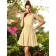 Charming One Shoulder Pleats Sleeveless Short Chiffon Bridesmaid Dresses