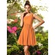 Charming One Shoulder Pleats Sleeveless Short Chiffon Bridesmaid Dresses