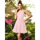 Charming One Shoulder Pleats Sleeveless Short Chiffon Bridesmaid Dresses
