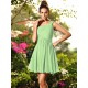 Charming One Shoulder Pleats Sleeveless Short Chiffon Bridesmaid Dresses