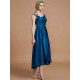 V-Neck Elegant Satin Asymmetrical Sleeveless Bridesmaid Dresses