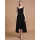 V-Neck Elegant Satin Asymmetrical Sleeveless Bridesmaid Dresses