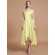 V-Neck Elegant Satin Asymmetrical Sleeveless Bridesmaid Dresses