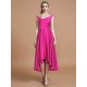 V-Neck Elegant Satin Asymmetrical Sleeveless Bridesmaid Dresses