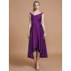 V-Neck Elegant Satin Asymmetrical Sleeveless Bridesmaid Dresses