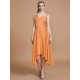 V-Neck Elegant Satin Asymmetrical Sleeveless Bridesmaid Dresses
