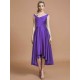 V-Neck Elegant Satin Asymmetrical Sleeveless Bridesmaid Dresses