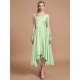 V-Neck Elegant Satin Asymmetrical Sleeveless Bridesmaid Dresses