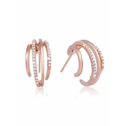 Pretty Metal With Rhinestone Earrings