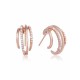 Pretty Metal With Rhinestone Earrings