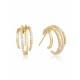 Pretty Metal With Rhinestone Earrings