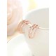 Pretty Metal With Rhinestone Earrings