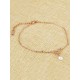 Fancy Titanium With Rhinestone Anklets