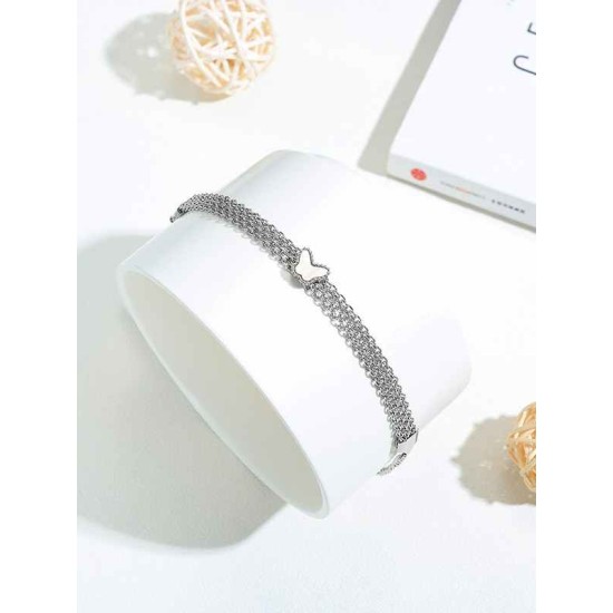 Shinning Titanium With Butterfly Hot Sale Bracelets