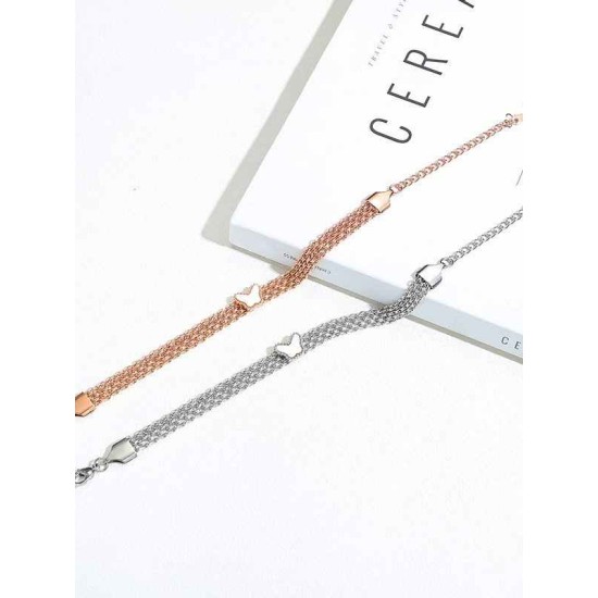 Shinning Titanium With Butterfly Hot Sale Bracelets