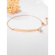 Gorgeous Titanium With Rhinestone Chain Bracelets For Ladies