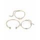 Extraordinary Alloy With Rhinestone Bracelets(3 Pieces)