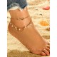Double Star Sequined Pearl Bracelets/Anklets