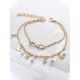 Double Star Sequined Pearl Bracelets/Anklets