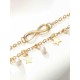 Double Star Sequined Pearl Bracelets/Anklets