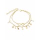 Double Star Sequined Pearl Bracelets/Anklets