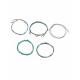 Handmade Beaded Leather Rope Anklets(5 pieces)