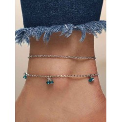 Luxurious Rhinestone Alloy Anklets/Bracelets(2 Pieces)