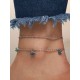 Luxurious Rhinestone Alloy Anklets/Bracelets(2 Pieces)
