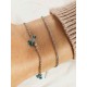 Luxurious Rhinestone Alloy Anklets/Bracelets(2 Pieces)