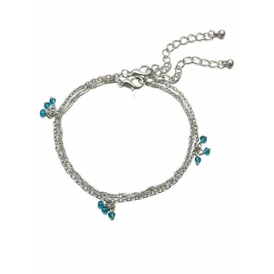 Luxurious Rhinestone Alloy Anklets/Bracelets(2 Pieces)