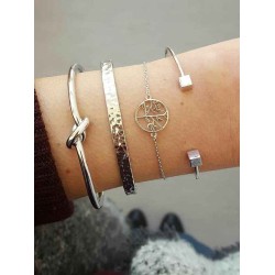 Fineness Alloy Bracelets(4 Pieces)