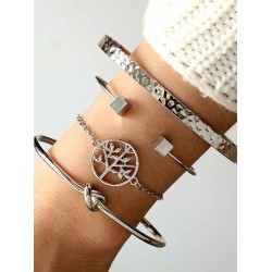 Fineness Alloy Bracelets(4 Pieces)