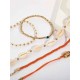 Exquisite Alloy With Shell Anklets(5 Pieces)