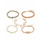 Exquisite Alloy With Shell Anklets(5 Pieces)