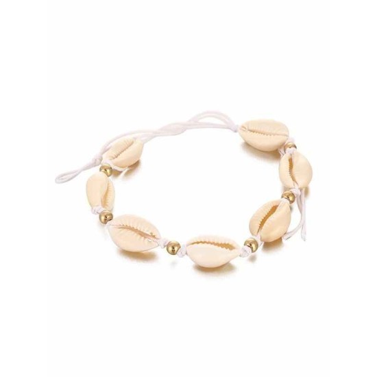 Exquisite Alloy With Shell Anklets(5 Pieces)