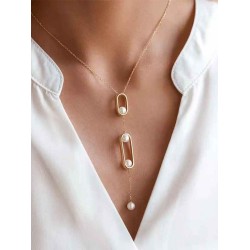 Fascinating Alloy With Imitation Pearl Necklaces