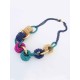 Occident Trendy Retro Metallic Collision color Hot Sale Necklace