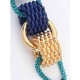 Occident Trendy Retro Metallic Collision color Hot Sale Necklace