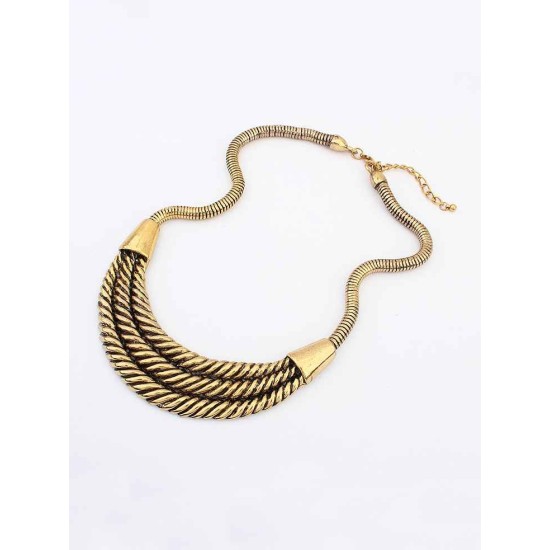 Occident Hyperbolic Personality Semi-arc alloy Hot Sale Necklace