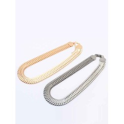 Occident Personality Metallic thick chains Short Hot Sale Necklace